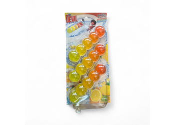 Ароматизатор за тоалетна Dr.Devil Bicolor Lemon Fresh 3брx55гр 